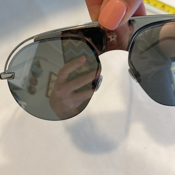 Dior Dio(r)evolution2 J5GQV Silver Grey Aviator Pilot Mirror Sunglasess - Picture 4 of 15